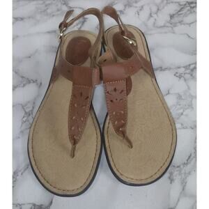 B.O.C. Born Sandals‎ Women 9M Comfort Sandals Flats Shoes Thongs Brown Buckle